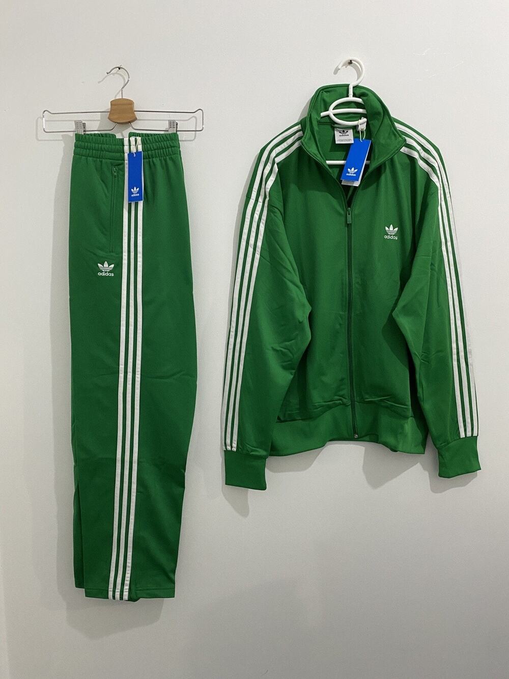 Adidas Originals Adicolor Classics Firebird Tracksuit Green White Size 2XL